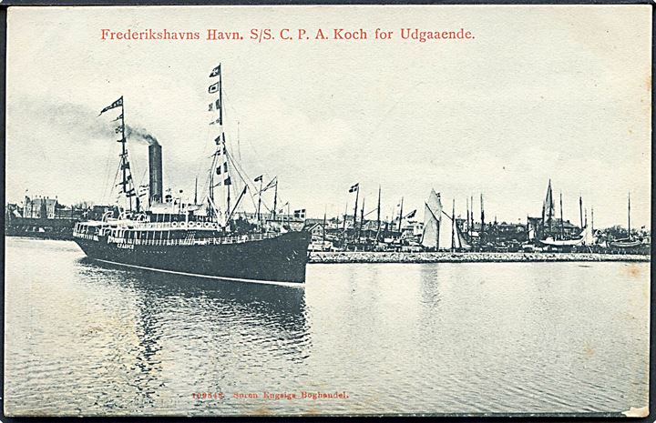 C.P.A. Koch, S/S, DFDS forlader Frederikshavn. S. Engsig no. 109848.