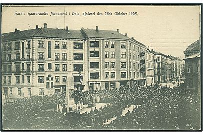 Christiania, afsløring af Harald Haardraads Monument d. 26.10.1905. R. no. 858.