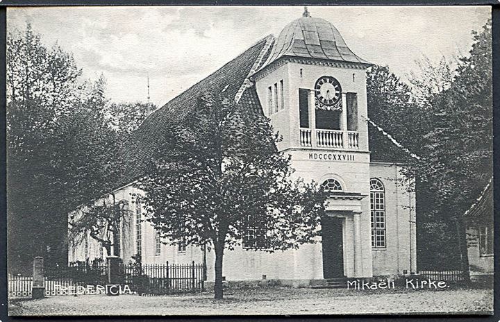 Fredericia. Mikaeli Kirke. Adams Postkort Central no. 1714. 