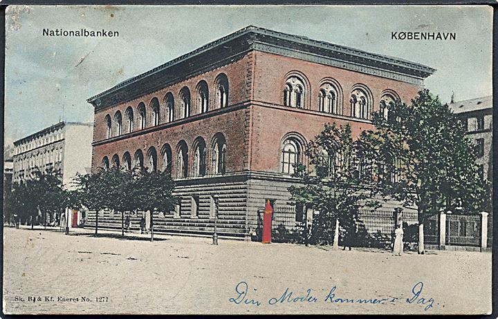 København Nationalbank. Sk. B. & Kf. no. 1277. (Afrevet mærke). 