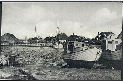 Løgstør. Havnen. Kunstforlaget Skandia no. 16695. 