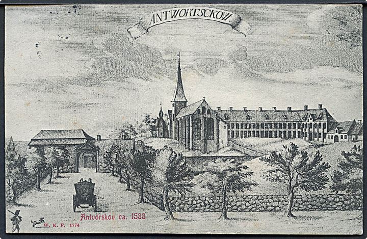 Antwortsckow. Antvorskov ca. 1588. Warburgs Kunstforlag no. 1774. 