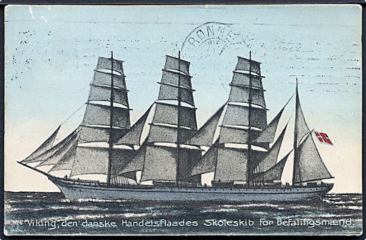 Viking, den danske Handelsflaades Skoleskib for Befalingsmænd. Stenders no. 9269.