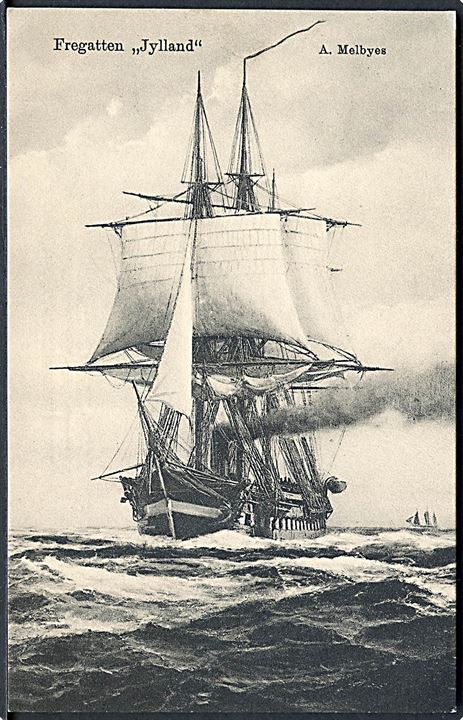 A. Melbyes. Fregatten Jylland. H. A. Ebbesen no. 1074. 