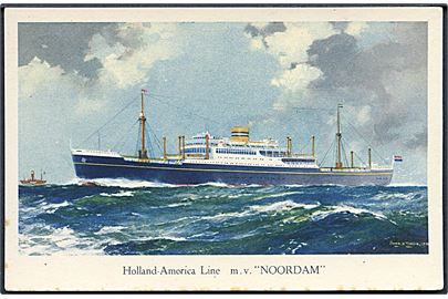 Holland - America Line S/S Noordam. U/no. 