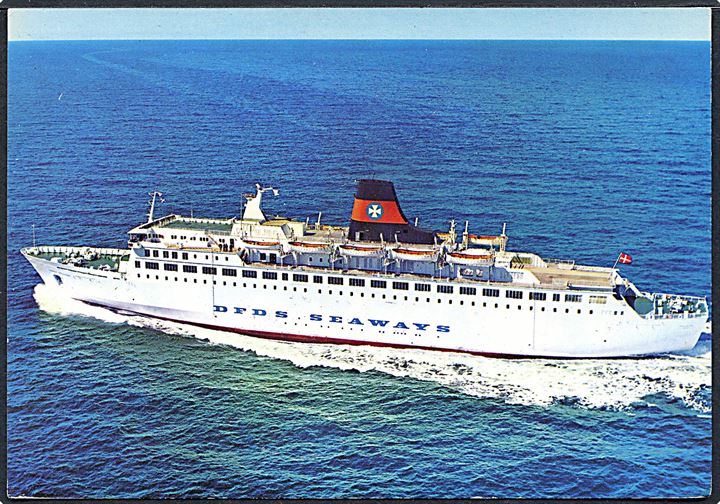 Dana Regina, M/S, DFDS. Afsendt ombord med engelsk 9d annulleret London Paquebot d. 9,1,1980.