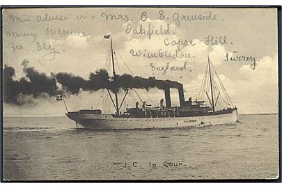 J. C. la Cour, S/S, DFDS englandsbåd. Esbjerg Papirforretning no. 2181.