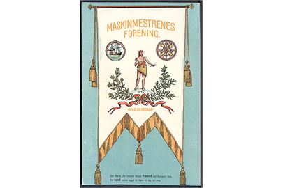 Maskinmestrenes Forening 1873. Opad og Fremad. Frode Hass u/no. (Skåret i bunden). 
