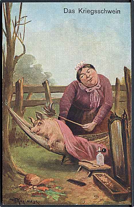M. Kuglmayr: Das Kriegsschwein. S. M. no. 1288. 