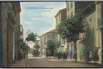Frankrig. La Nouvelle. La Grand Rue (med omnibus?). Guiter u/no. 