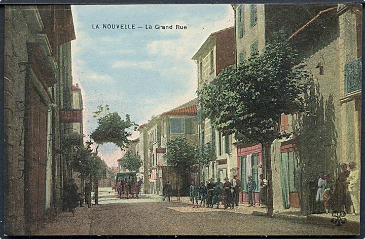 Frankrig. La Nouvelle. La Grand Rue (med omnibus?). Guiter u/no. 
