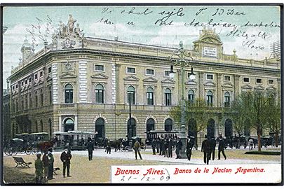 Buenos Aires. Banco de la Nacion Argentina. Med sporvogne. No. 93. 