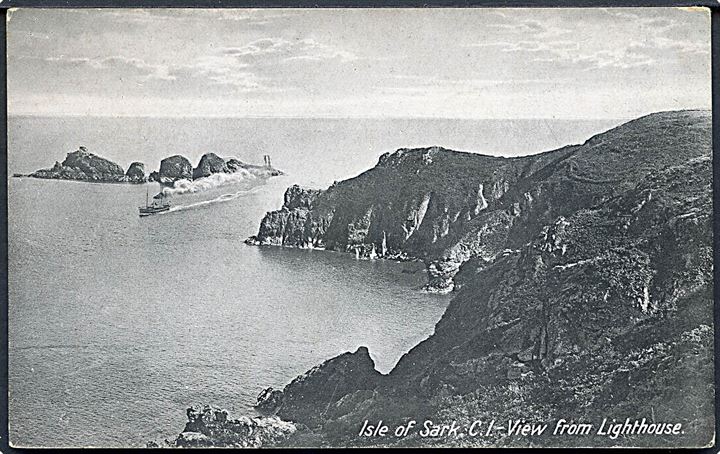 Isle of Sark, C. I. Udsigt fra Fyrtårnet. No. 928. 