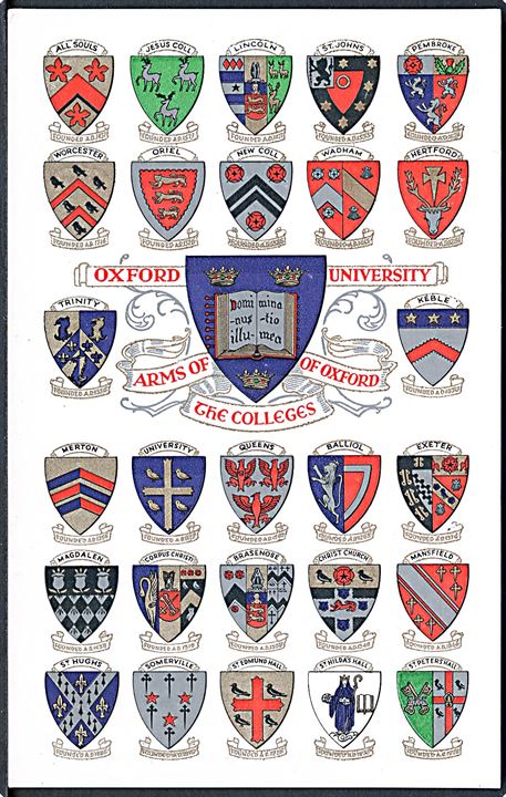 Oxford University. Arms of the Colleges of Oxford. Alfred Savage u/no. 