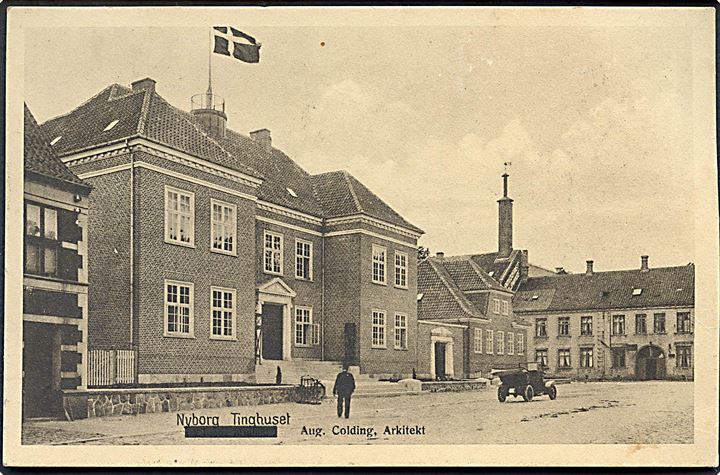 Nyborg Tinghus. Aug. Colding, Arkitekt. Stenders, Nyborg no. 67. 