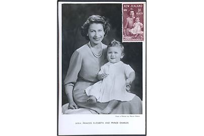 H. R. H. Princess Elizabeth and Prince Charles. Raphael Tuck & Sons Ltd. u/no. Kombikort. 