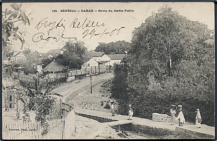 Senegal. Dakar. Ravin du Jardin Public. Fortier no. 131. 