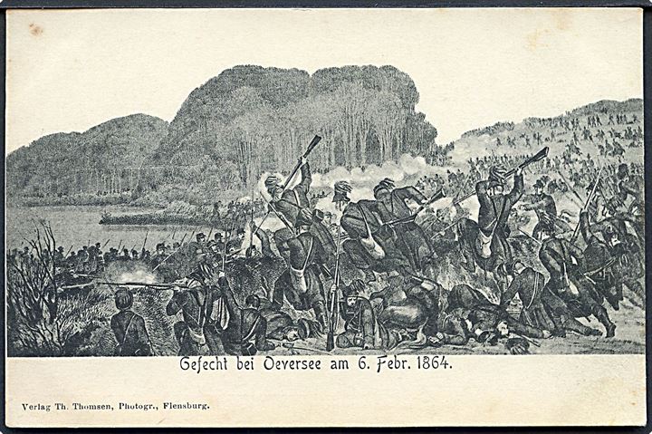 Krigen 1864. Gefecht bei Oeversee am 6. Februar 1864. Th. Thomsen u/no. 