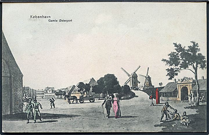 København. Gamle Østerport med Møller i baggrunden. Sk. B. & Kf. no. 1926. 