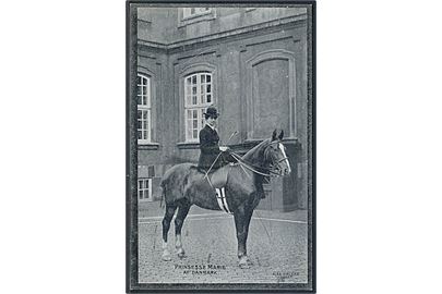 Prinsesse Marie af Danmark på hest. Alex Vincents u/no. 