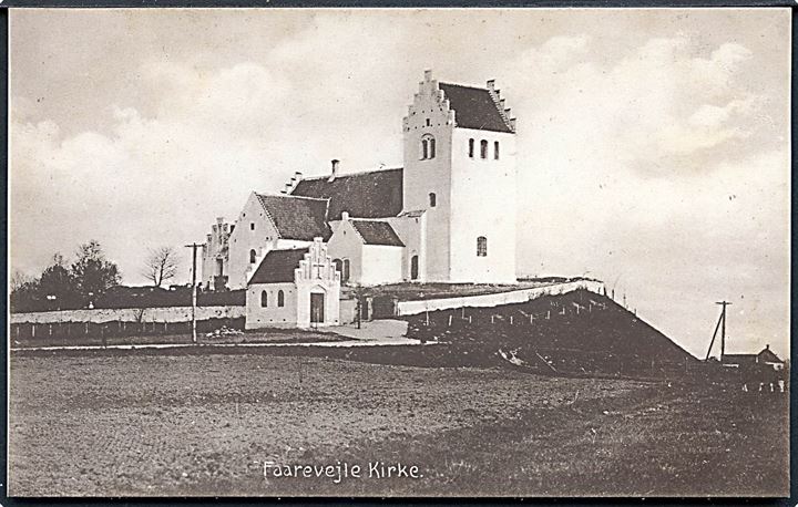 Faarevejle Kirke udvendig. Fot. Søren Bay, Asnæs no. 21614. 
