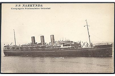 Narkunda, S/S, Peninsular and Oriental Steam Navigation Company. U/no.
