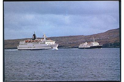Norröna og Smyril ved Tórshavn. A. Poulsen u/no.