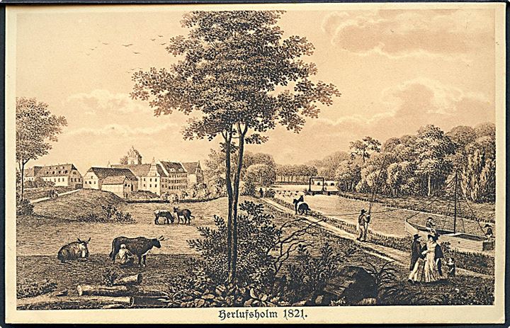 S. L. Lange: Herlufsholm i 1821. Stenders serie fra gamle dage no. 26930. 