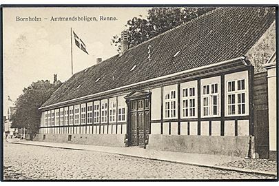 Bornholm. Rønne Amtmandsbolig. Frits Sørensen Boghandel no. 506. 