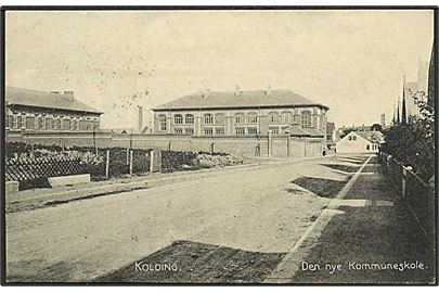 Den nye kommuneskole i Kolding. J. Mortensen u/no.