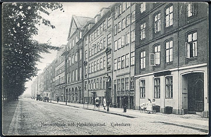 Kjøbenhavn. Nørrevoldgade med Højskolehjemmet. N. N. no. 50. 