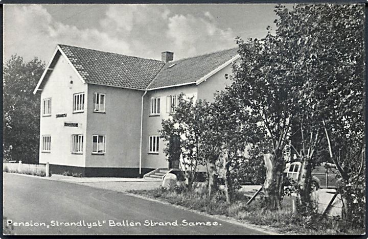 Samsø. Pension Strandlyst, Ballen Strand. Stenders no. 99577. 
