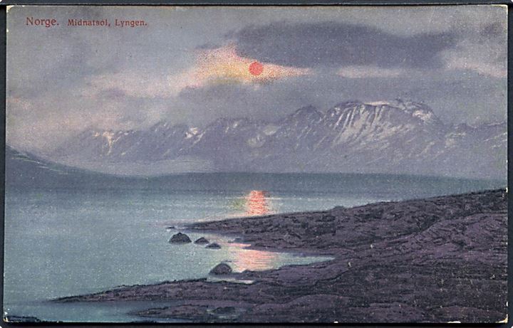 Norge. Midnatsol, Lyngen. Mittet & Co. No. 27. 