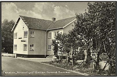 Pension Strandlyst ved Ballen Strand. Stenders/H. Hemmingsen no. 99577.