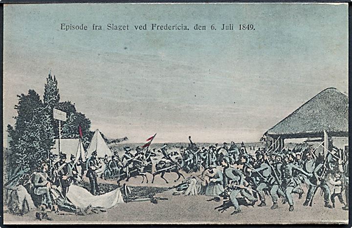3-års krigen. Episode fra Slaget ved Fredericia den 6. Juli 1849 (Slaget ved Heise Kro). M. Petersen u/no.