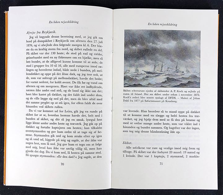 Kongsfærd og bonderejse - En islandsk bonde i København 1876. Erik Sønderholm 212 sider. Illustrerede beretning og rejsebeskrivelser fra 1800-tallet.