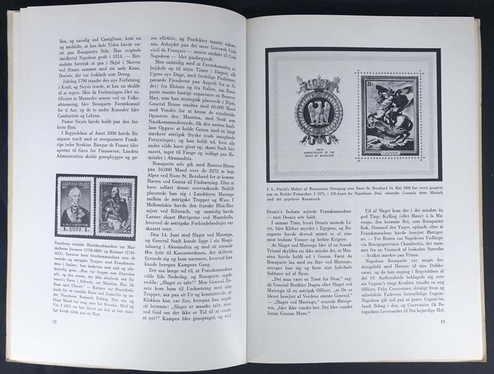 Napoleon paa Frimærker, Henry Lauritzen. Illustreret 63 sider