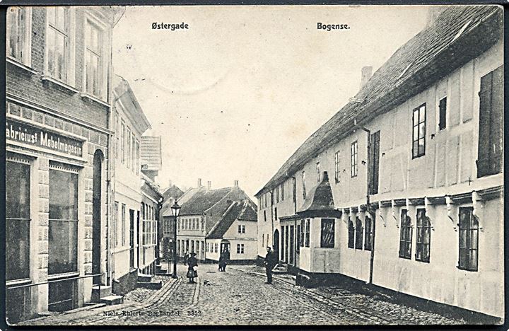 Bogense, Østergade. Niels Ehlerts Boghandel no. 3352. 