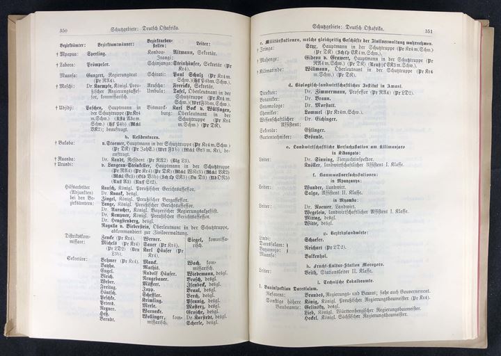 Handbuch für das Deutsche Reich auf das Jahr 1912. 730 sider + tillæg med bl.a. fortegnelse over tysk diplomati, postvæsen og embedsmænd i kolonierne. 