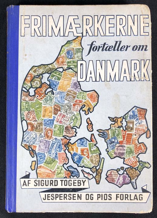 Frimærkerne fortæller om Danmark - en Bog for Ungdommen af Sigurd Togeby. 127 sider illustreret beskrivelse af de danske frimærker udgaver, deres historie o.l.