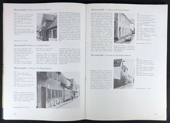 Historiske huse i Helsingør 1973 - fortegnelse over bevaringsværdige ældre bygninger i Helsingør. 240 sider illustreret med 4 bykort. Nationalmuseet.