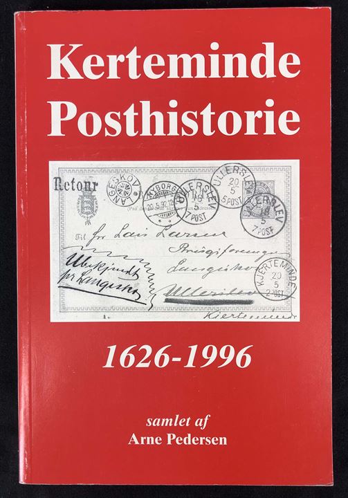Kerteminde Posthistorie 1626-1996 af Arne Pedersen. 109 sider. Illustreret beskrivelse med omtale af stempler fra Kerteminde og omegn.