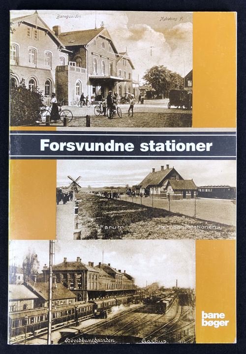 Forsvundne stationer af Peer Thomassen. Beskrivelse af nedlagte jernbanestationer bl.a. illustreret med gamle postkort. 80 sider.