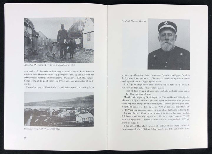 Løst og fast af Færøernes posthistorie af Ingolf P. S. Nielsen. Illustreret posthistorie. 87 sider.
