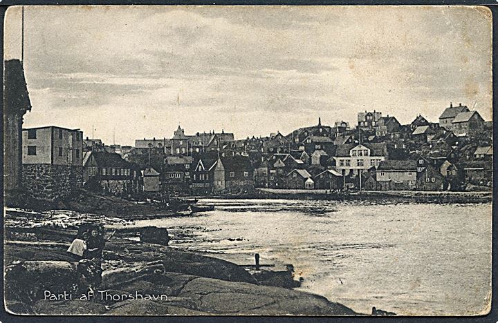Thorshavn, havneparti. Lytzen no. 27539.