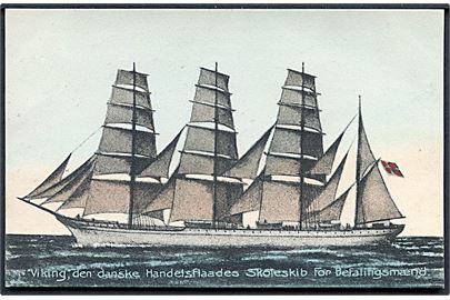 Viking, den danske handelsflådes skoleskib for befalingsmænd. Stenders no. 9259.