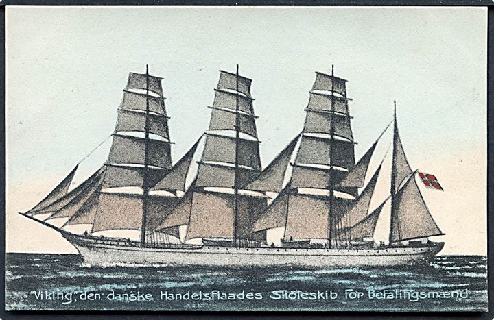 Viking, den danske handelsflådes skoleskib for befalingsmænd. Stenders no. 9259.