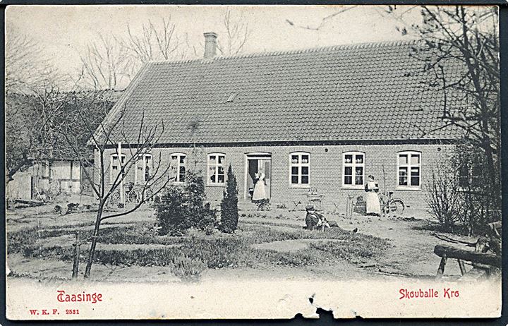 Taasinge. Skovballe Kro. Warburgs Kunstforlag no. 2531. (Med Sølvfisk). 