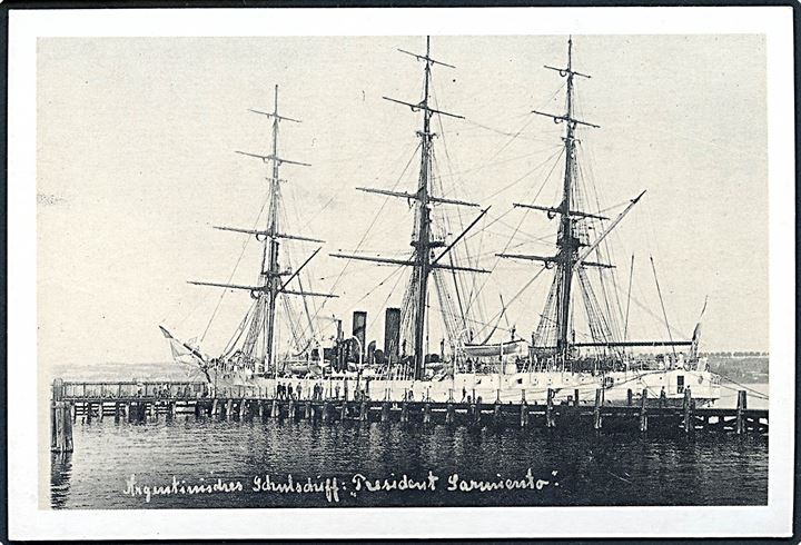 Presidente Sarmiento, argentinsk skoleskib på besøg i Hamburg.
