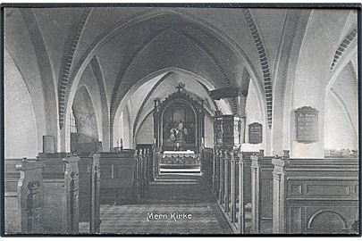 Præstø. Mern Kirke indvendig. Andreas Jensen no. 18645. 